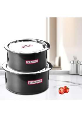 FLIXBLOOM Territorial Black Combo | 3 L | 3.2 Qt | Induction Compatible | With Lid
