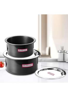 FLIXBLOOM Territorial Black Combo | 4 L | 4.2 Qt | Induction Compatible | With Lid