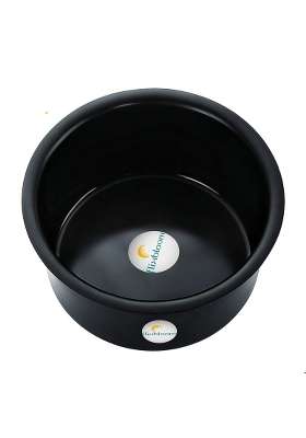 FLIXBLOOM Galactic Black Hard Anodised Thik Tope Cooking Pot Patila Bhagona Handi Tapila Tapeli | 3 L | 3.2 Qt | Induction Compatible