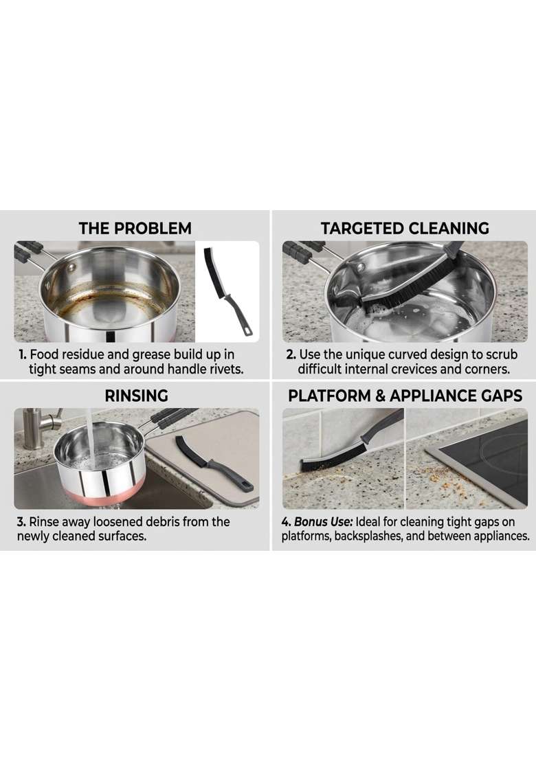 ALWAFLI Steel Sauce Pan Induction and Gas Compatible Tea Pan Milk Boiler Tapeli Cooking Pot Patila | 1 L | 1.1 Qt - Indya