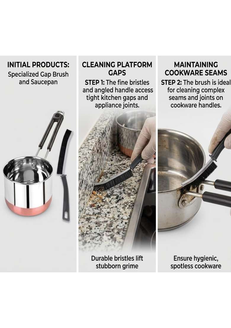 ALWAFLI Steel Sauce Pan Induction and Gas Compatible Tea Pan Milk Boiler Tapeli Cooking Pot Patila | 1.5 L | 1.6 Qt - Indya