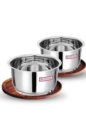FLIXBLOOM | 3 L | 3.2 Qt | 2-Piece Set | Induction Compatible | Tri-Ply