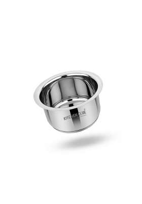 KITCHEN CLUE Tope Cooking Pot Set for Kitchen | 2 L | 2.1 Qt | 10 cm | 3.9 Inch | Tri-Ply
