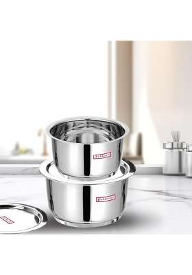 FLIXBLOOM Select 1 Stainless Steel TriPly | 4 L | 4.2 Qt | Induction Compatible | With Lid