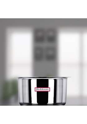 FLIXBLOOM Edge Stainless Steel Induction Base Kitchen Cookware Utensil TriPLY Bottom | 5 L | 5.3 Qt