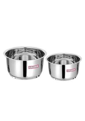 FLIXBLOOM Select Combo 3 Stainless Steel TriPly | 3 L | 3.2 Qt | Induction Compatible