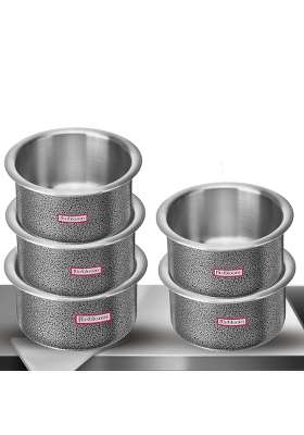 FLIXBLOOM Edge Hard Anodised Kitchen Utensils Combo Cookware Sets Induction Base | 2 L | 2.1 Qt