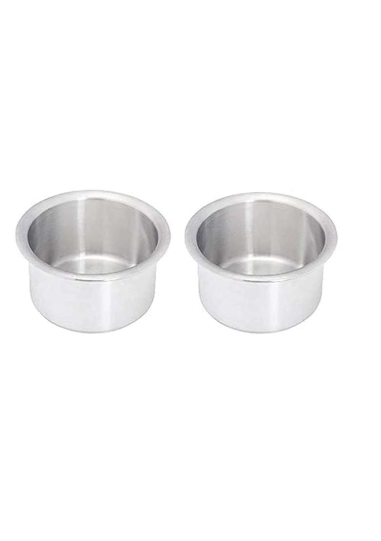 Super HK Aluminium Patila Bhagona Tapeli Pot and Pan Set Without Lid | 5 L | 5.3 Qt | Pack of 2 - Indya