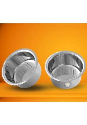 FLIXBLOOM Perfect Heavy Duty Gas Stovetop and Induction Base Aluminium Patila Cooking Pot Bhagona Tapeli | 3 L | 3.2 Qt