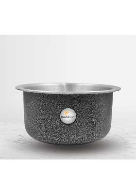 FLIXBLOOM Cookware Set Induction Bottom Tope Cooking Pot Handi Aluminium Thick Flat Bottom | 2 L | 2.1 Qt
