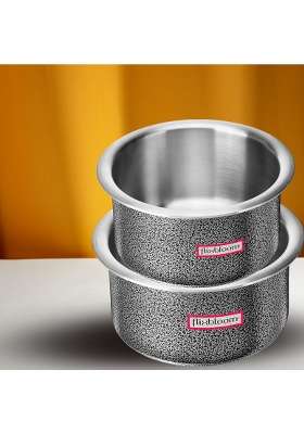 FLIXBLOOM Select Hard Anodised Combo Induction Base Bottom LPG Friendly Kitchen | 3 L | 3.2 Qt