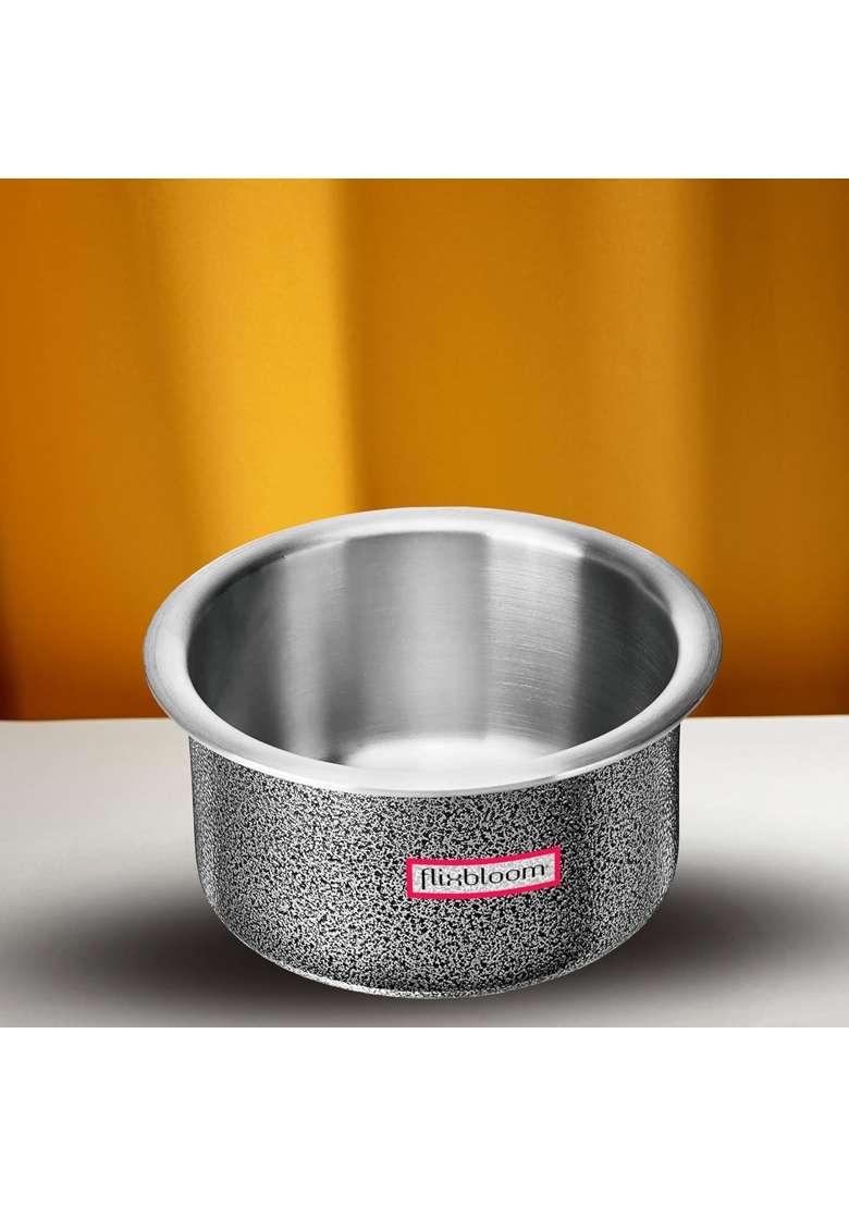 FLIXBLOOM Select Hard Anodised Induction Base Bottom LPG Friendly Kitchen Cookware | 4 L | 4.2 Qt - Indya