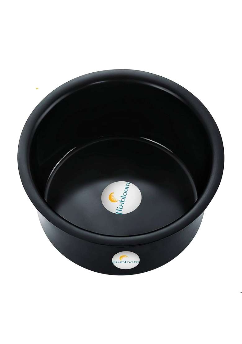 FLIXBLOOM Cosmos Black Hard Anodised Thick Utensil | 2 L | 2.1 Qt | Induction Compatible - Indya