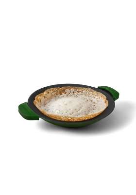 CUMIN CO. Enamel Cast Iron Appam Pan Ebelskiver-Style Pan | 22 cm | 8.7 Inch | Non-Toxic | Non-Stick