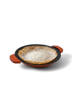 CUMIN CO. Enamel Cast Iron Appam Pan Ebelskiver-Style Pan | 22 cm | 8.7 Inch | Non-Toxic | Non-Stick