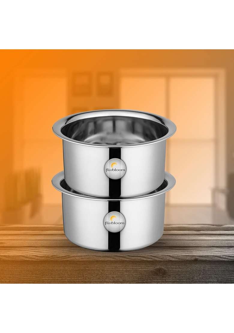 FLIXBLOOM Stainless Steel Induction and Stovetop Compatible Cookware | 3 L | 3.2 Qt - Indya