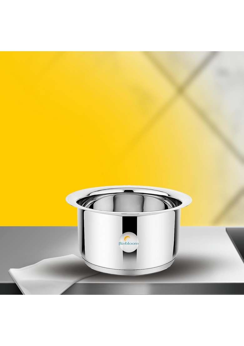 FLIXBLOOM Special Stainless Steel Cookware Set | 3 L | 3.2 Qt | Induction Compatible | Heavy Bottom - Indya