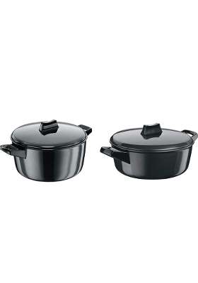 Hawkins Futura Hard-Anodized Aluminium Cook-N-Serve Bowl Set | 3 L | 3.2 Qt | 2-Piece Set