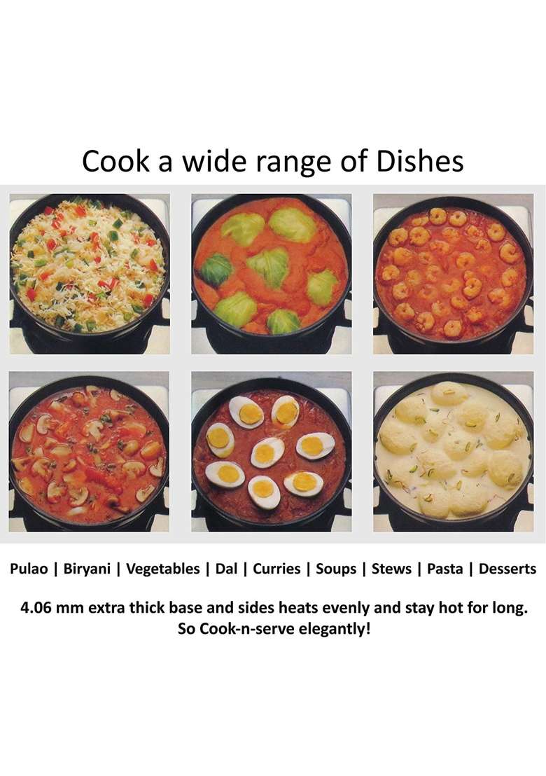 Hawkins Futura Hard-Anodized Aluminium Cook-N-Serve Bowl Set | 3 L | 3.2 Qt | 2-Piece Set - Indya