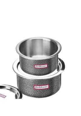 FLIXBLOOM Continent Black Combo Hard Anodised Induction Base Bottom LPG Gas Stove | 5 L | 5.3 Qt | With Lid