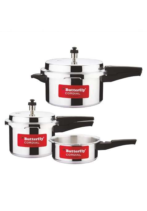Butterfly Cordial 2 3 and Pressure Cookers | 5 L | 5.3 Qt | Food Safe