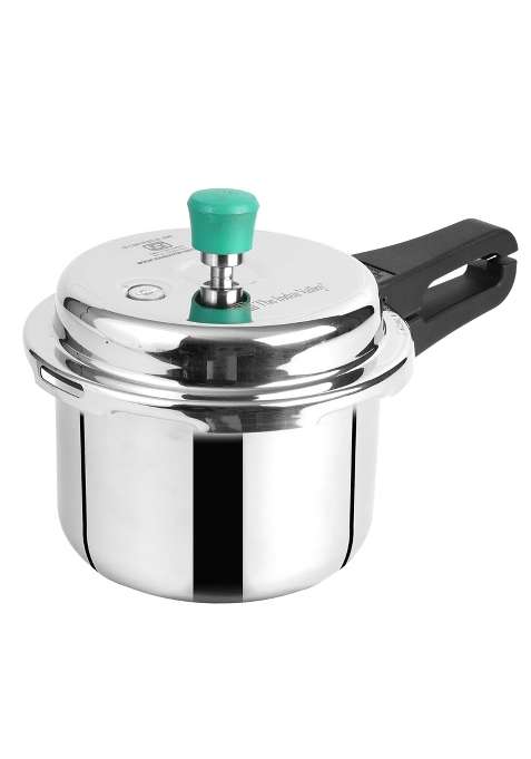 The Indus Valley Triply Stainless Steel Pressure Cooker Outer Lid | 3 L | 3.2 Qt | Induction Compatible | Non-Toxic | Non-Stick