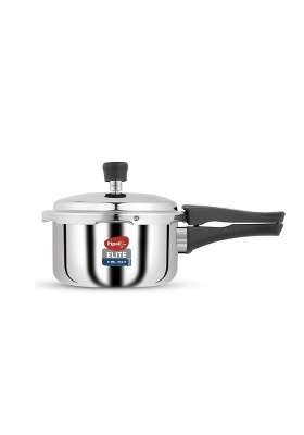 Pigeon By Stovekraft Elite Shine Tri-Ply Body Outer Lid Pressure Cooker Induction | 2 L | 2.1 Qt