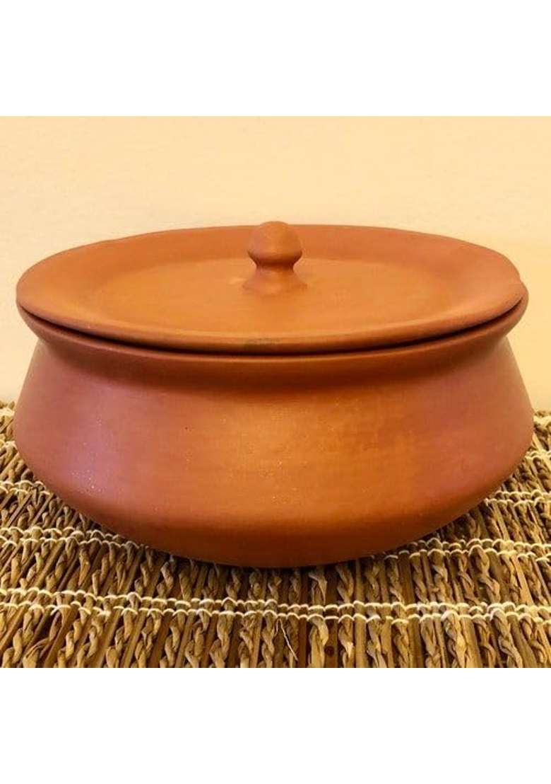 Clay Root Organic Clay Dahi Handi with Lid - Indya