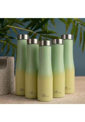 The Better Home Splash Stainless Steel Water Bottle | 1 L | 1.1 Qt | Pack of 5 | BPA Free | Non-Toxic | Leak Proof | Rust Resistant
