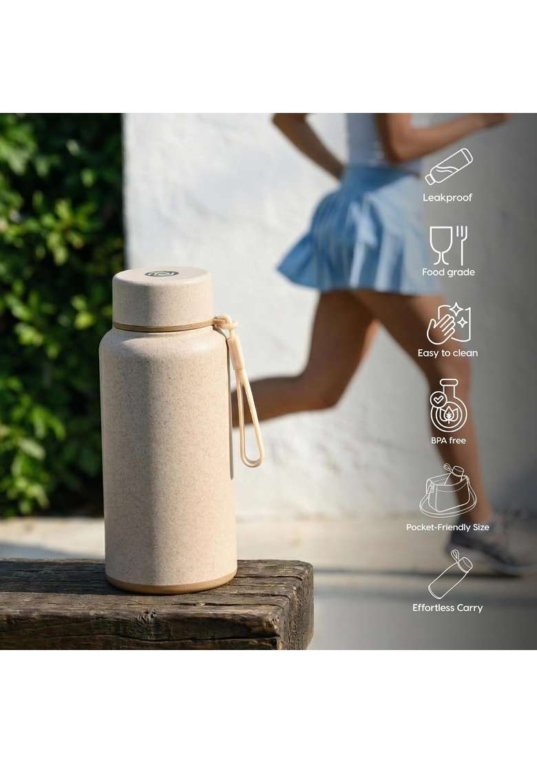Eha Earth Friendly Hydralife Water Bottle for Office and Schools | 400 ml | 13.5 fl oz | Leak Proof - Indya