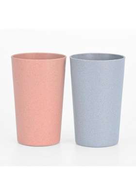 Eha Earth-Friendly Unbreakable Drinking Glass for Water and Juice | 250 ml | 8.5 fl oz | 2-Piece Set | Microwave Safe