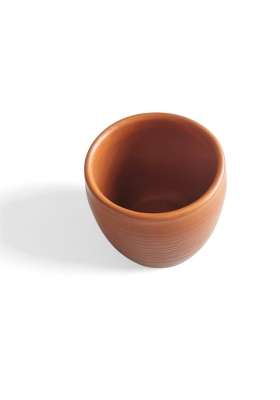 KALAKRITI Terracotta Kullad Tea Cups Ceramic for Serving Cutting Shape Glass for Hot