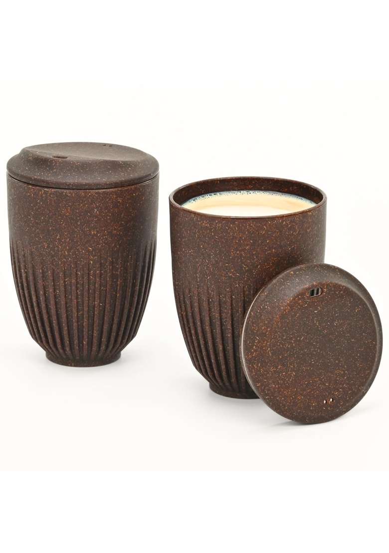 Eha Earth-Friendly Retro Coffee Mug Made with Rice Husk | 350 ml | 11.8 fl oz - Indya