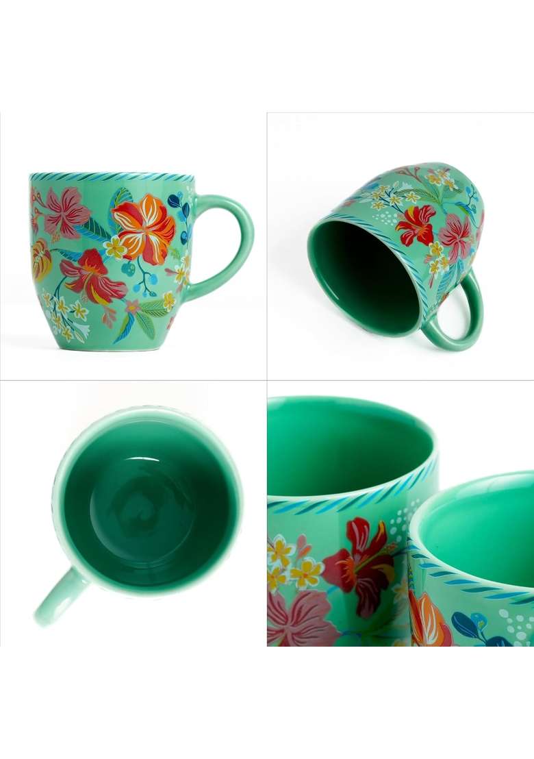 Shay Ceramic Coffee Mug | 300 ml | 10.1 fl oz | Microwave Safe - Indya
