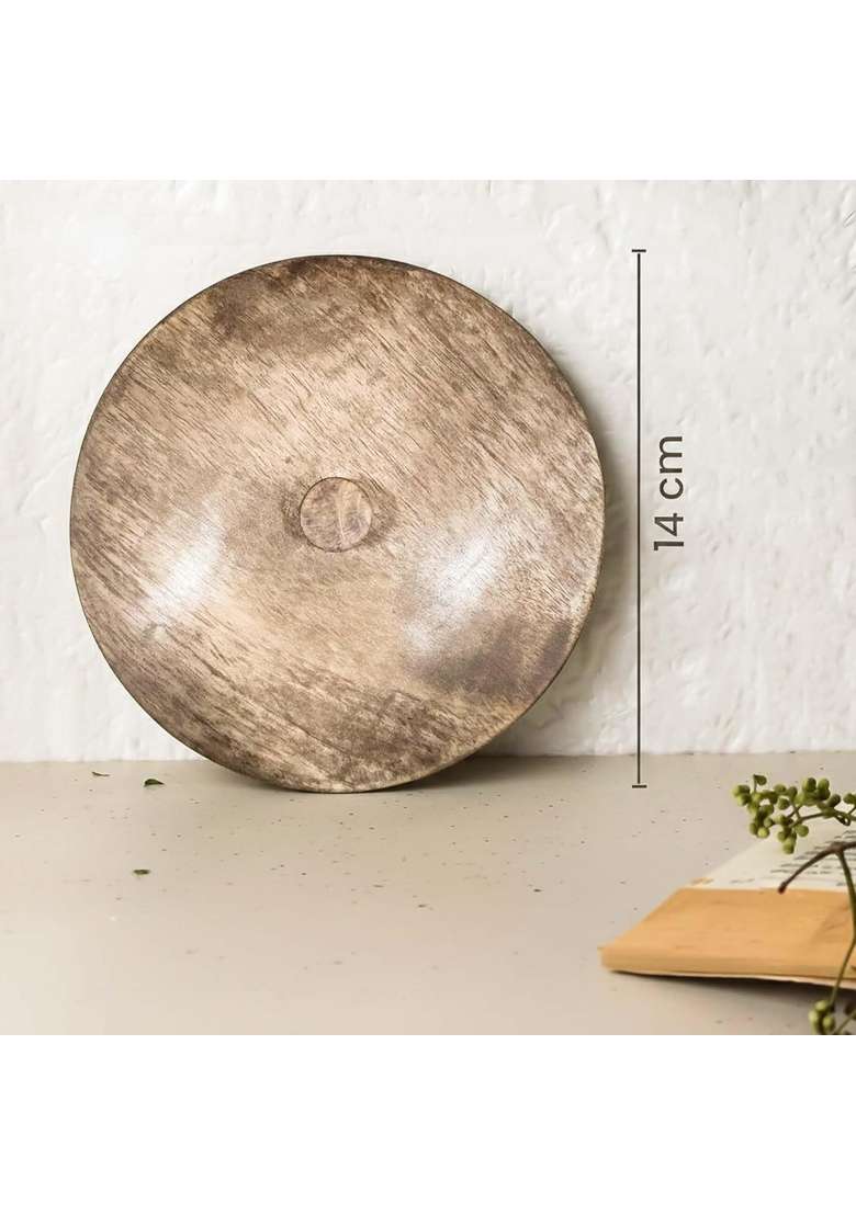 The Earth Store Glam Green Ceramic Bowl | 500 ml | 16.9 fl oz | 2-Piece Set | Microwave Safe | With Lid - Indya