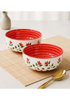 VOIDROP Ceramic Bowls | 300 ml | 10.1 fl oz | 2-Piece Set | Microwave Safe
