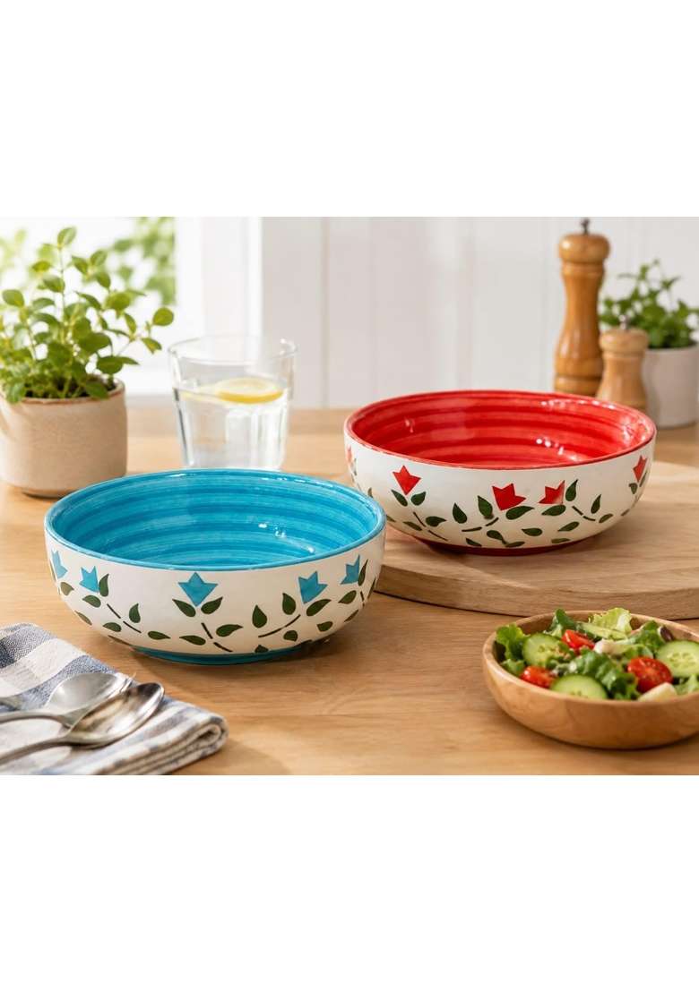 VOIDROP Ceramic Bowls | 300 ml | 10.1 fl oz | 2-Piece Set - Indya