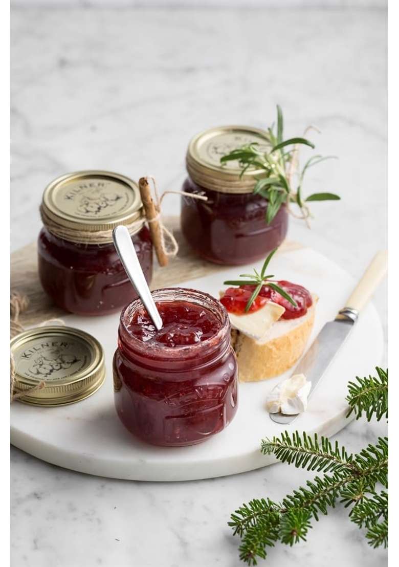 Kilner Premium Airtight Small Glass Preserving Jar with Screw Lid for Storing | 250 ml | 8.5 fl oz | Dishwasher Safe | Leak Proof - Indya