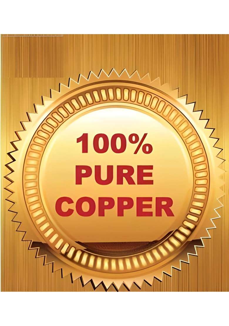 Adoko Pure Copper Tumbler | 300 ml | 10.1 fl oz | 4-Piece Set | Handcrafted - Indya