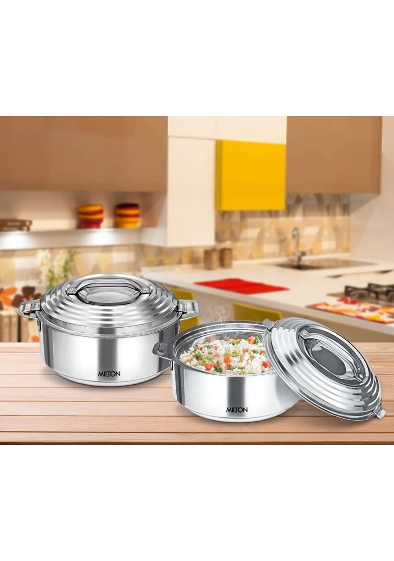 MILTON Galaxia 1000 Insulated Stainless Steel Casserole | 1.2 L | 1.3 Qt | Food Safe - Indya