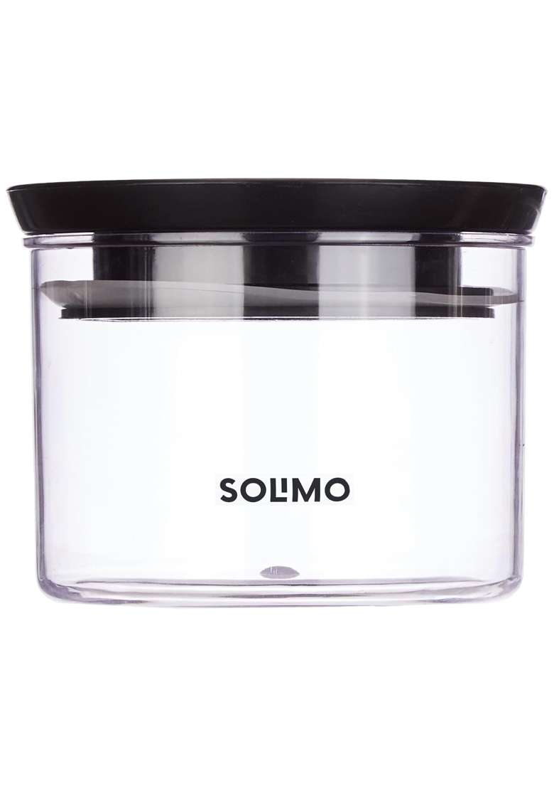 Solimo Amazon Brand Solimo Plastic Storage Jar and Container Set I Air Tight and BPA | 500 ml | 16.9 fl oz - Indya