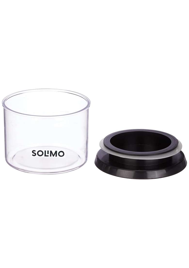 Solimo Amazon Brand Solimo Plastic Storage Jar and Container Set I Air Tight and BPA | 500 ml | 16.9 fl oz - Indya
