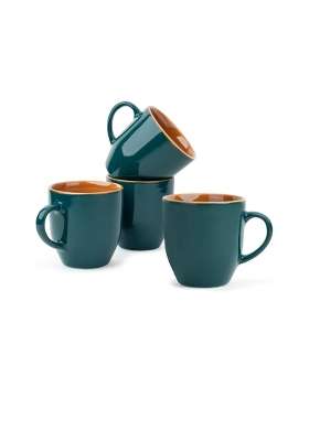 Shay Ceramic Coffee Mug Set | 300 ml | 10.1 fl oz | 4-Piece Set | Microwave Safe