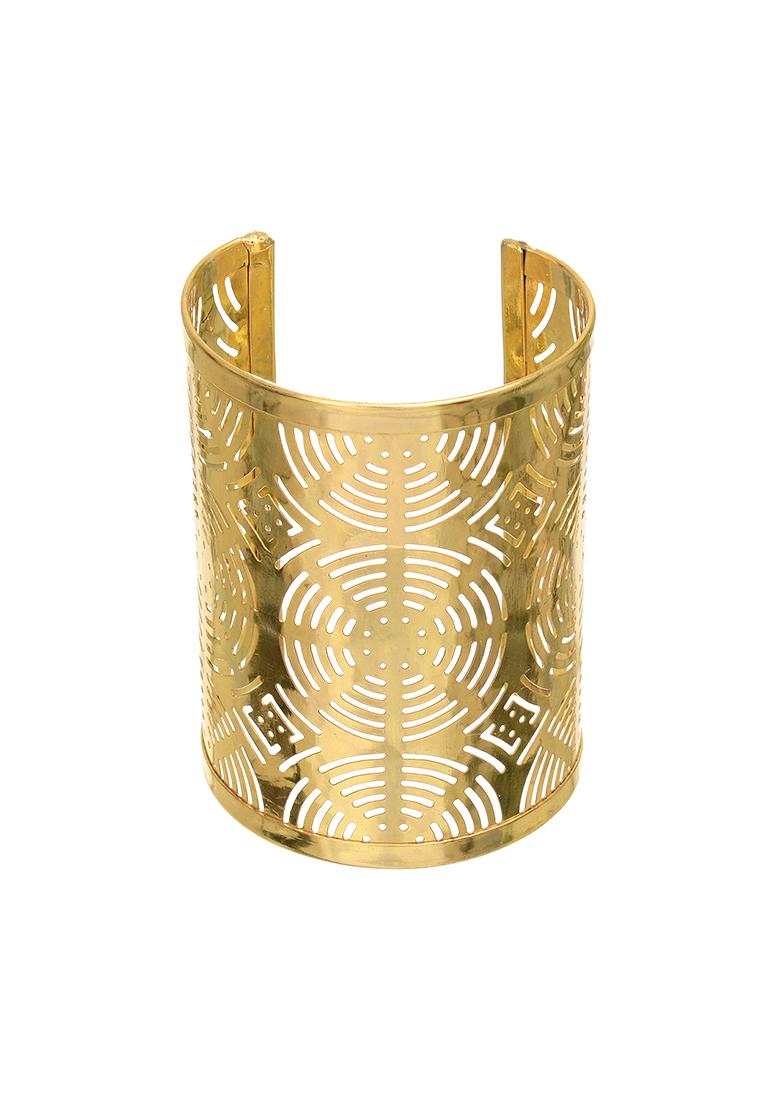 gold mesh cuff bracelet