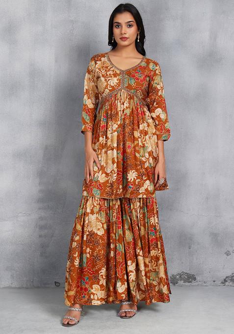 Meethi Muskaan – Festive Yellow Kurta Sharara Set
