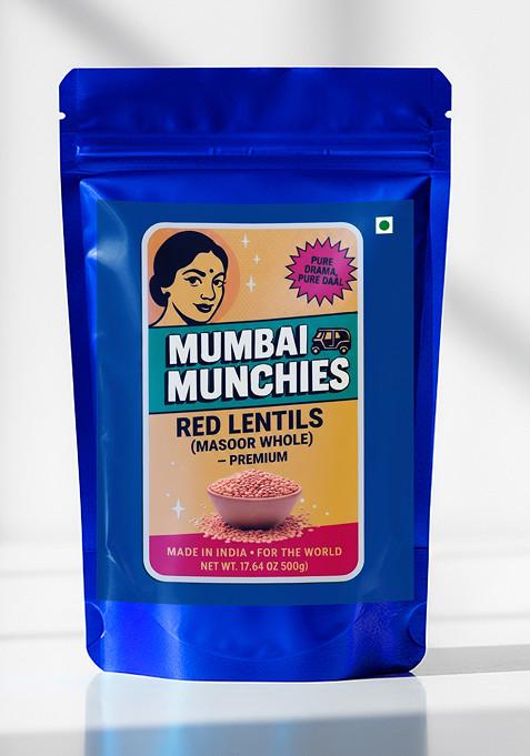 Red Lentils (Masoor Whole) Premium 17.64 oz (500 g)