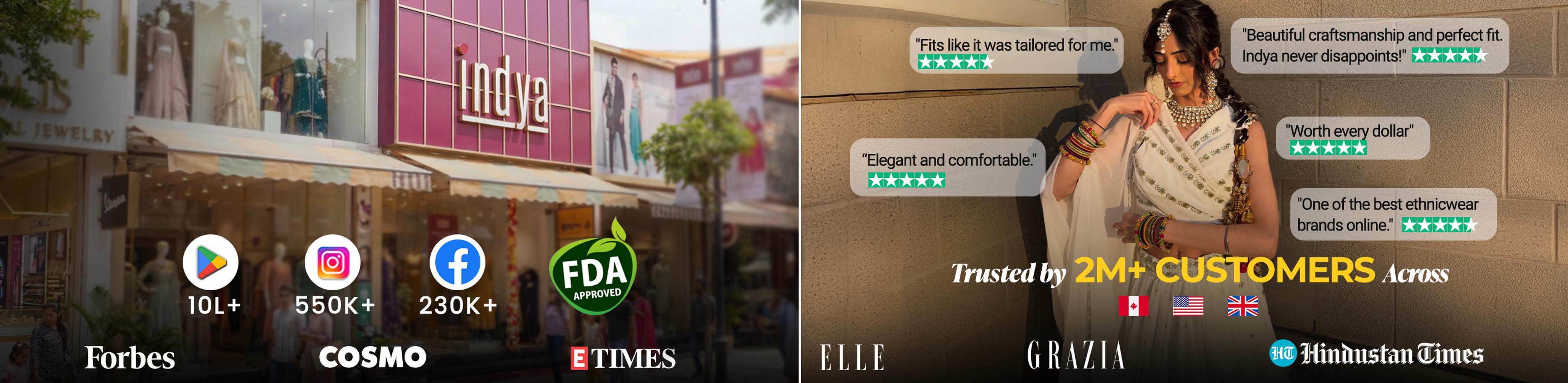 White Printed Viscose Kurta Set