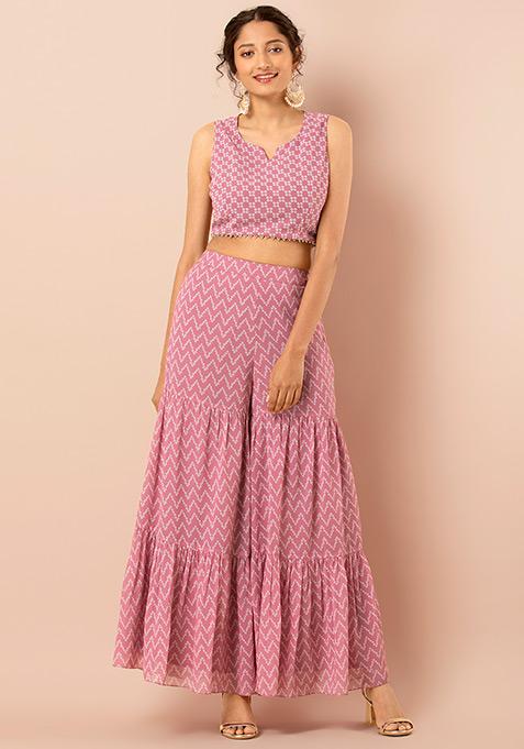 bandhani palazzo pants