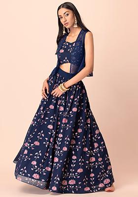 midi and top dress indian