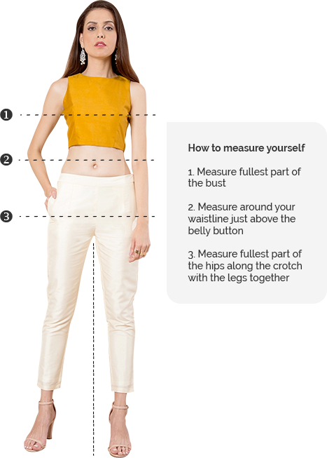 Women's Clothing Size Guide | Guide Ladies's Wear - Indya